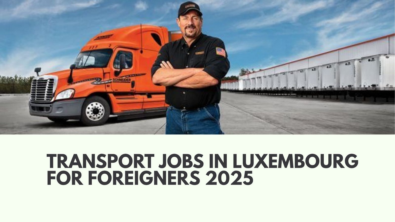 Transport Jobs in Luxembourg for foreigners 2025