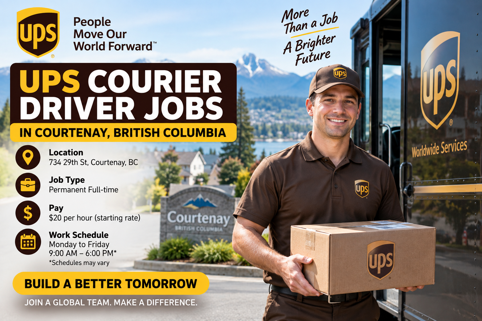 Courier Driver Jobs in Courtenay, British Columbia, Canada